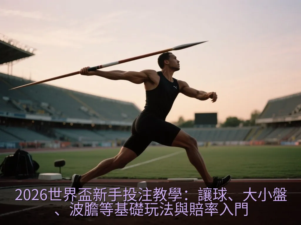 2026世界盃新手投注教學：讓球、大小盤、波膽等基礎玩法與賠率入門